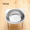 Stainless Steel Elevated Pet Bowl Set - Adjustable Neck-Health Feeding Stand with Non-Slip Base for Cats & Dogs (Food & Water Bowl Included)