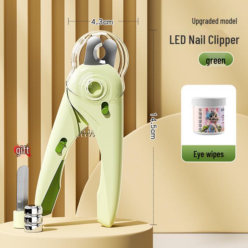 Pet Nail Clippers with Light for Cats, Dogs, Rabbits, and Puppies - Precision Cutting Tool with Safety Features