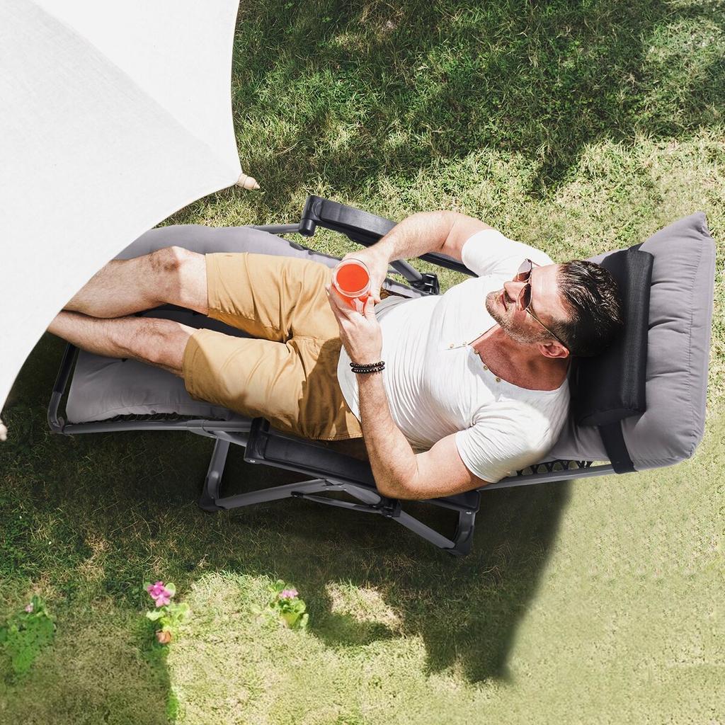 Nullschwerkraftstuhl 26" Nullschwerkraft-Liegestuhl Lounge-Stuhl für drinnen und draußen