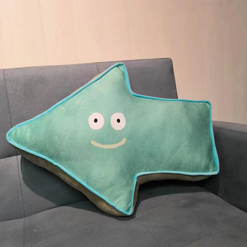 

55 см имитация цвета выражение стрелка плюшевая подушка креативная мягкая игрушка знак мягкая подушка кукла дети забавный подарок комната диван декор 55cm светло-зеленый