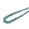 6-14mm Phoenix Stone Turquoised Necklace, Round Bead Gems Chalcedony,Tower Shaped,Jewelry Accessories,5 Cm Extension Chain