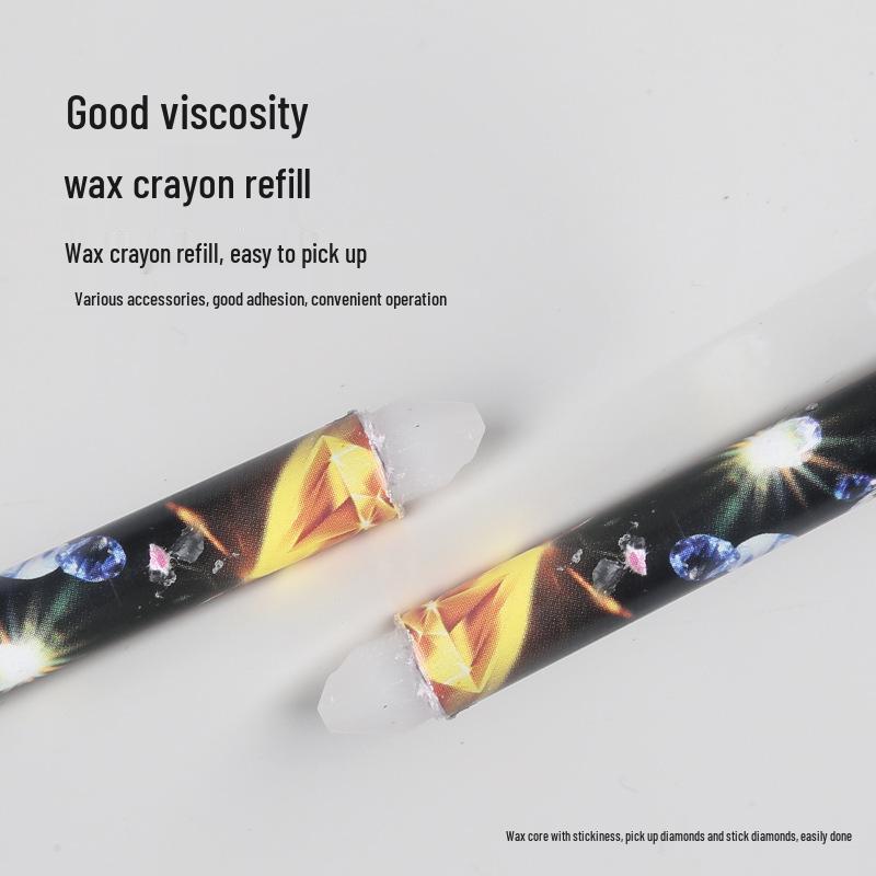 Double-Ended Rhinestone and Sequin Suction Pen Crayon for Nail Art