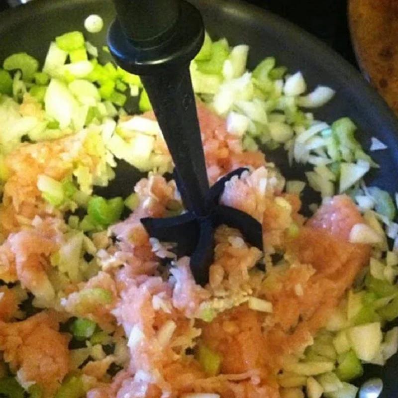 Kitchen Meat Chopper Meat Chopper, Hamburger Chopper, Premium Heat Resistant Masher and Smasher for Hamburger Meat, Ground Beef