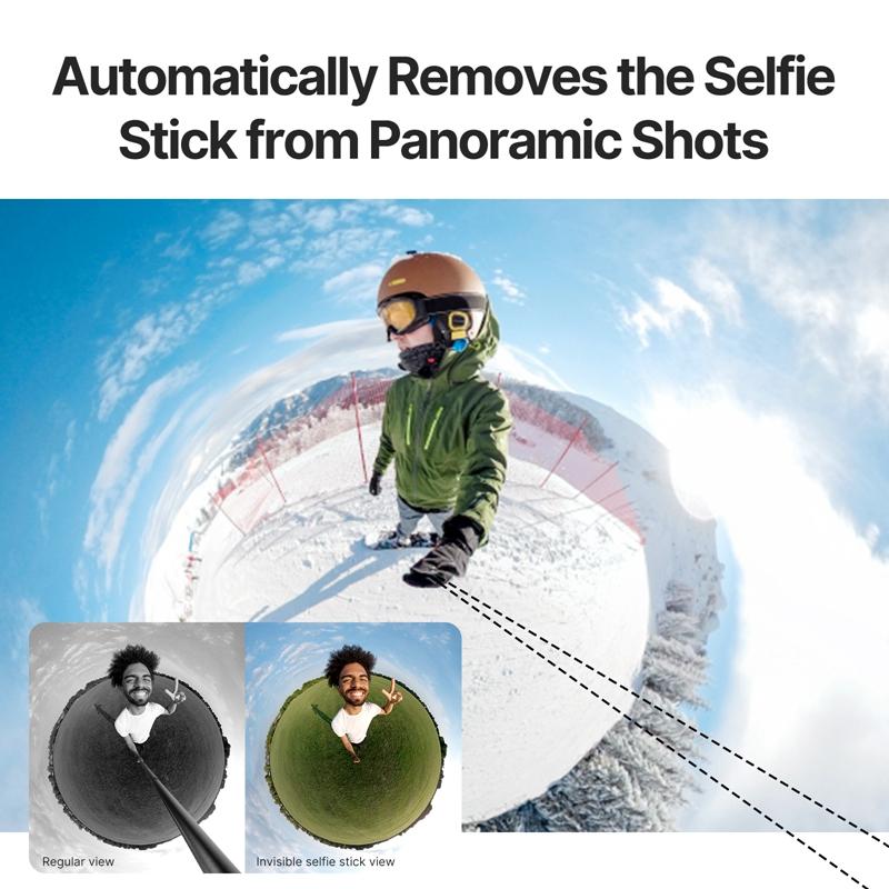 Ulanzi Go-Quick II 1.5m Selfie Stick Magnetic QR Mount for Gopro 13 12 Invisible Pole for Insta360 Action Camera 7