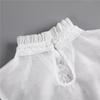 Girl For Women Embroidery Flower Lace Neckline Clothing Decoration Shirt Collar Ruffles Fake Collar
