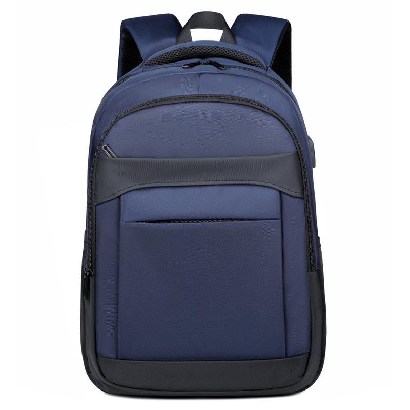 Business Backpack, Men's Multi-functional Computer Bag, Simple Solid Color, Multi-layered College Student Schoolbag for Business Trips and Travels