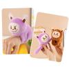 Lovely Kawaii Labubu Animal Slap Snap Wrap Wristband Bracelet Labubu Plush Hand Ring Wristband Kid Toys Birthday Present