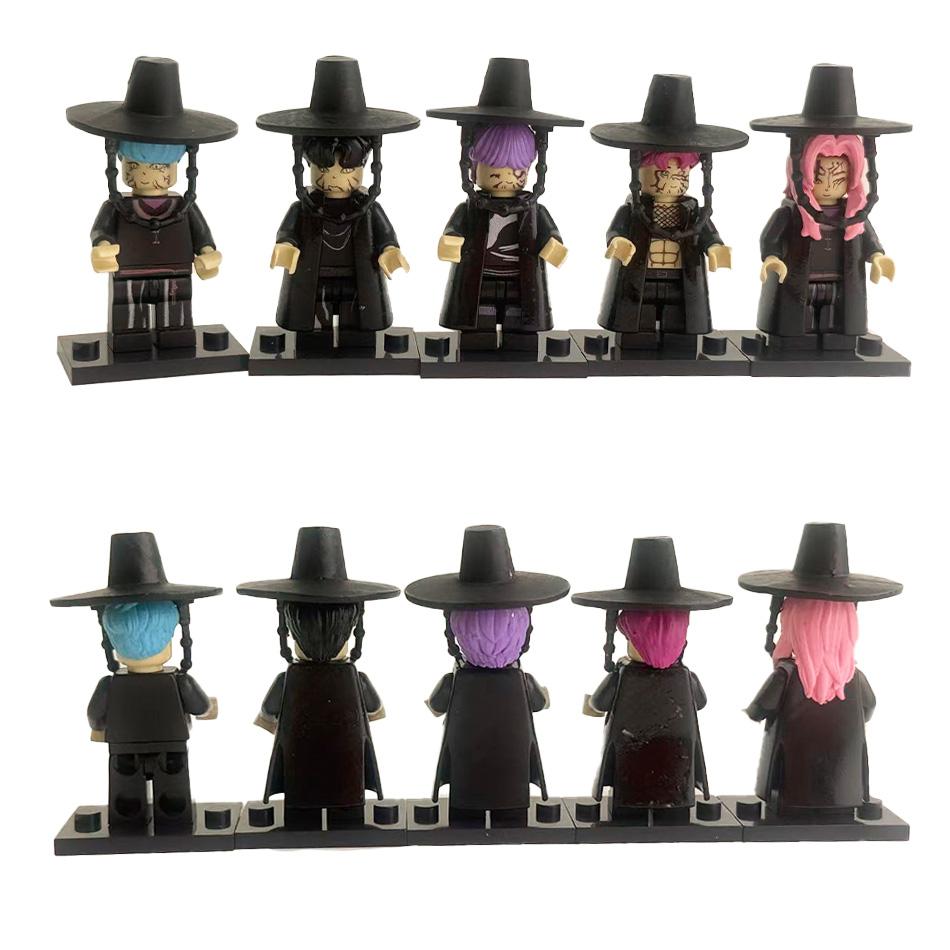 NOUVEAU KPOP Domon Huntens Poupées Dessin Animé Blocs de Construction Kawaii Figurine d'Action Jouet à Assembler Jouets Éducatifs pour Enfants Cadeaux