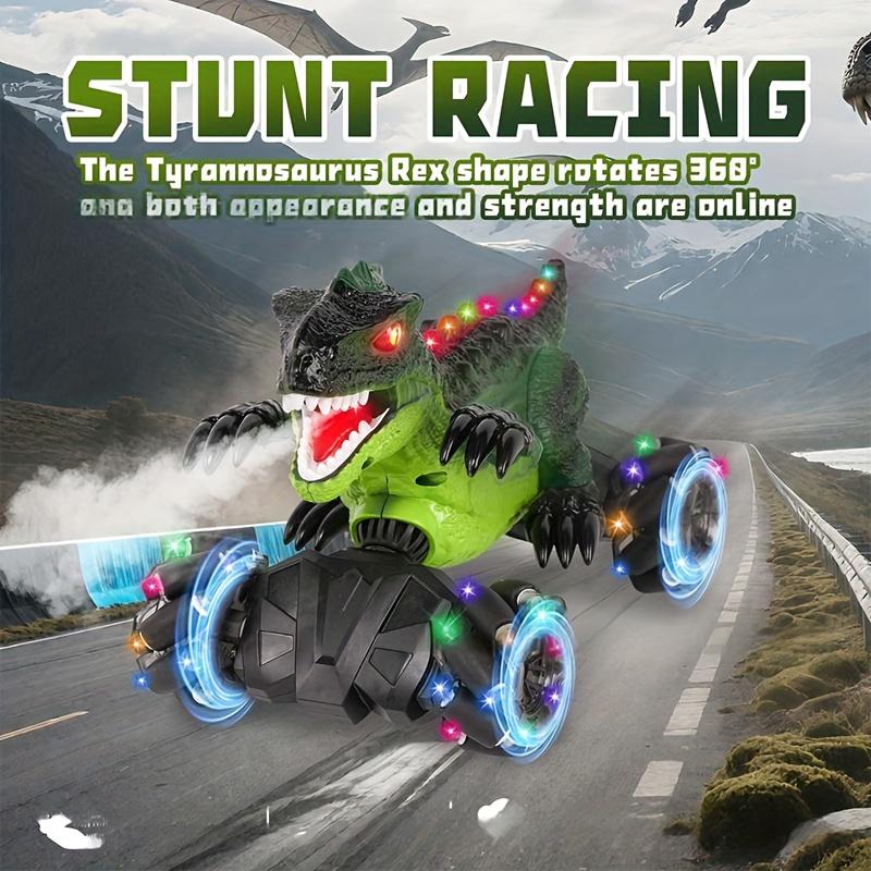Remote Control Dinosaur Car, Stunt Racing Toy, 2.4G RC, Indoor and Outdoor Play