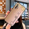 PERSONALISIERTE Initialen Name Marmoriertes Case Für Samsung Galaxy A14 A34 A54 A52S A12 A22 A32 A52 A72 A13 A33 A53 A73 A31 A51 A71