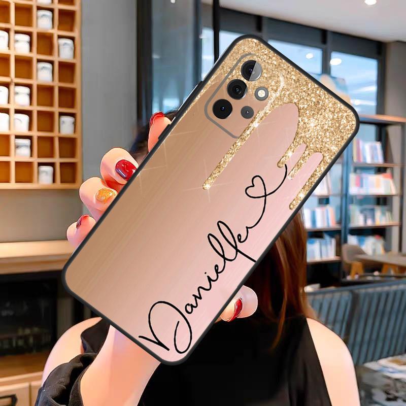 PERSONALISIERTE Initialen Name Marmoriertes Case Für Samsung Galaxy A14 A34 A54 A52S A12 A22 A32 A52 A72 A13 A33 A53 A73 A31 A51 A71