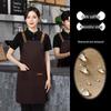 Custom Logo Waterproof Apron for Restaurant, Kitchen, Coffee, Milk Tea, Pastry, Dessert, and Manicure
