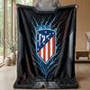 Atletico Madrid Theme blanket Soft Flannel Blanket Plush Throw Blanket Cozy Sofa Bed Blanket for Home Decor