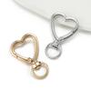 5pcs Swivel Heart Shape Lobster Spring Clasp Keyring Key Ring Dog Chain Snap Clasp for DIY Jewelry Making Accessories