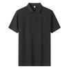 Solona Ice Silk Collared Polo T-Shirt for Office and Group Wear, Short Sleeve with Logo Print.