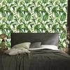Tropical leaves watercolor wallpaper for living room and bedroom 50x1000