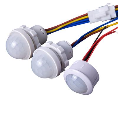 AC110-240V DC 12V-24V LED PIR Keine einstellbare Verzögerung Infrarot-Bewegungssensor für den menschlichen Körper IR Infrarot-Bewegungssensor Lichtschalter für Zuhause
