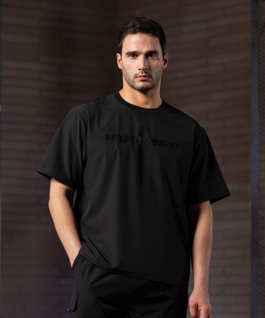 HUMMER H1 Signature Logo Cool Short Sleeve T-Shirt Black