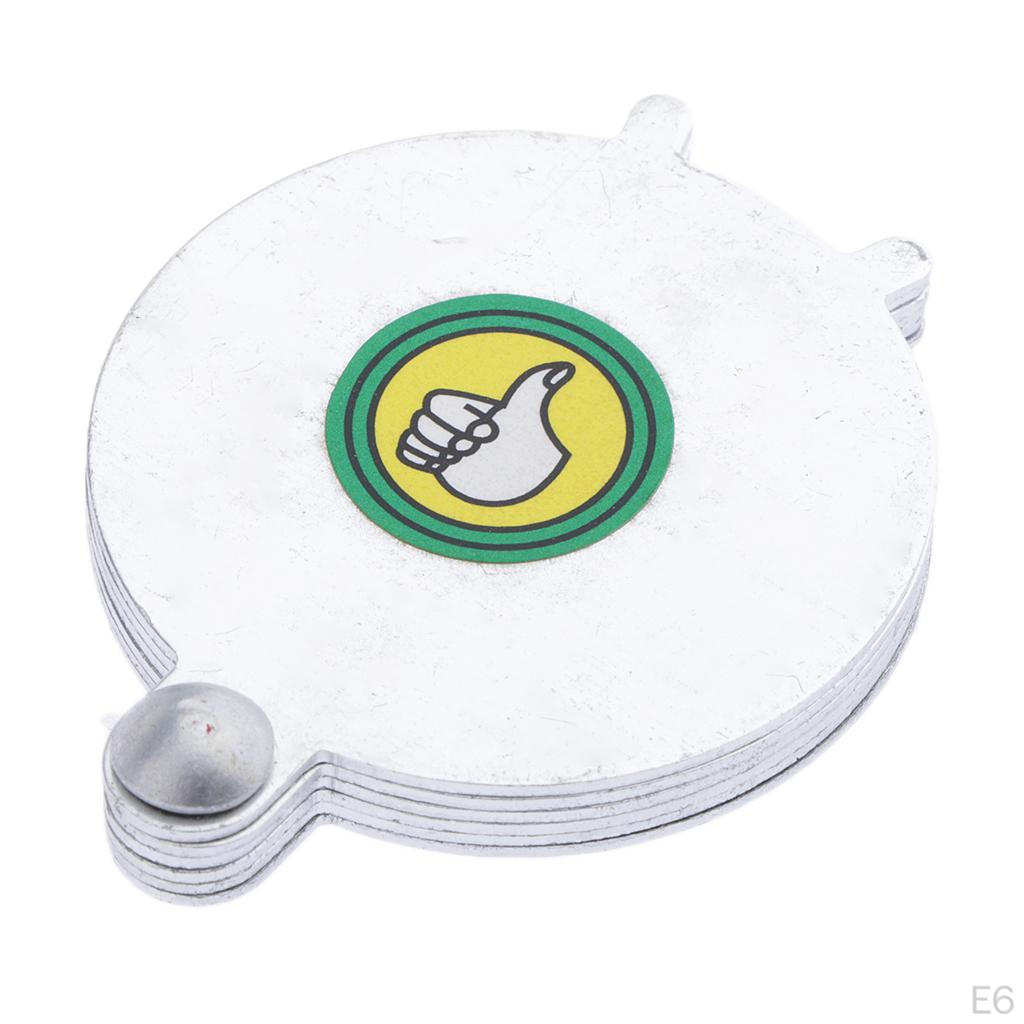Metal Diamond Gem Measuring Fan 6-8