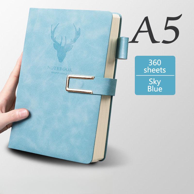 A5 Leather Notebook Diary Custom Logo Business Journal Writing Genuine Leather Handmade