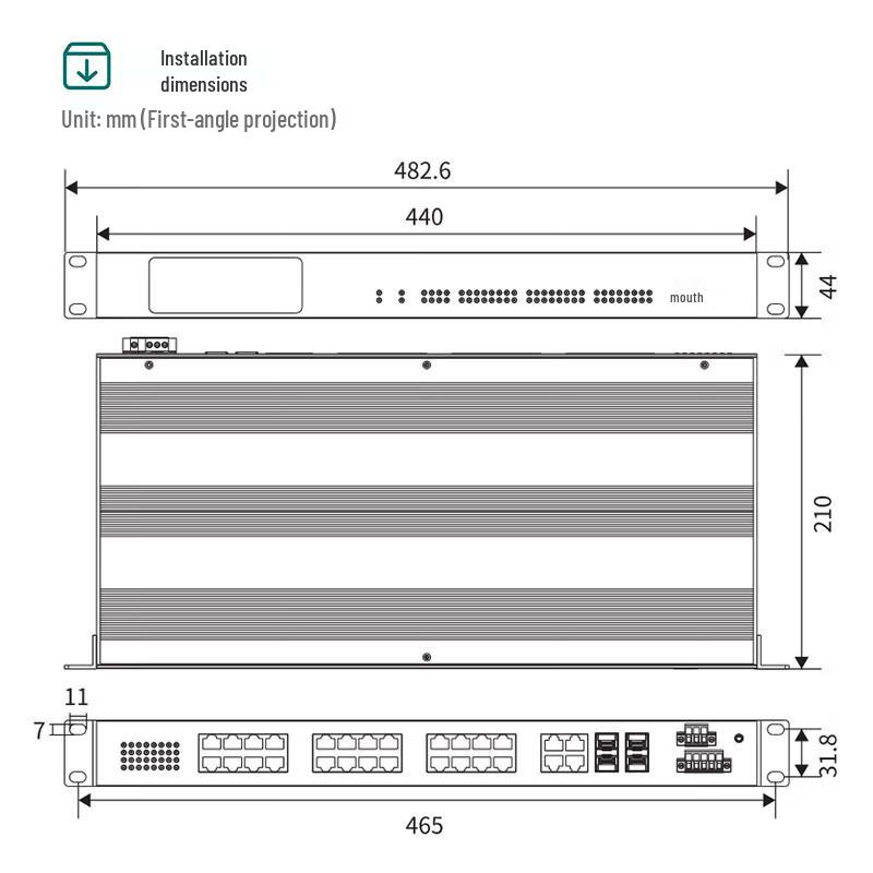 Maiwei 28-Port Gigabit Industrial Ethernet Switch