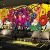 Graffiti Wallpaper Creative 3d Wallpaper Ballroom Background Decoration Mural Sports Gym Hip Hop Studio Wallpaper
