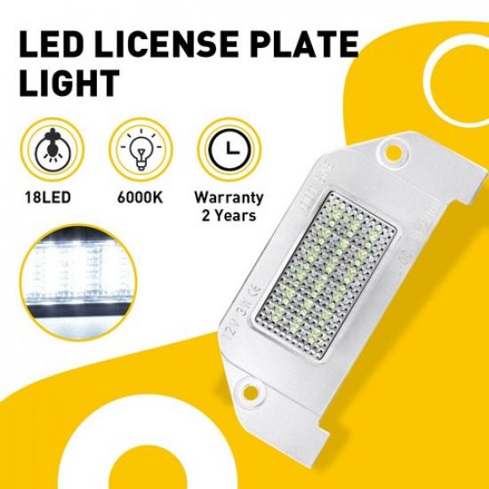 LED License Plate Light White Lamp For Dodge Avenger Challenger Charger 2008-14