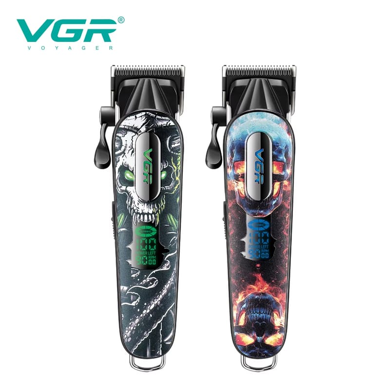 Long-lasting and Durable Electric Hair Clipper with Oil Head Professional High-speed 9000RPM Digital Display High-power Hair Trimmer  Skin-friendly