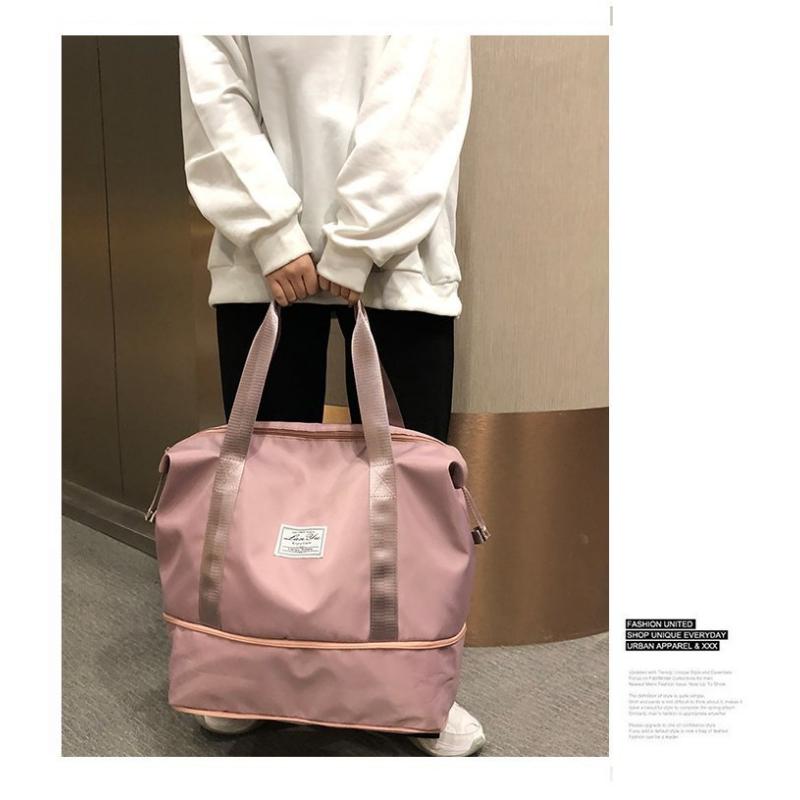 Short Distance Portable Travel Storage Bag for Women's Wet and Dry Separation Swimming Bag Yoga Fitness Bag One Shoulder Luggage Bag, Airplane Bag