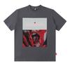 American Retro Trendy T-Shirt Men'S Oversize Hip-Hop Portrait Printing Casual Cotton Short-Sleeved T-Shirt Men'S