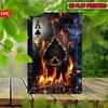 Ace Of Spades Metal Sign Vintage UV Print Iron Wall Art Home Bar Man Cave Decoration Pre Drilled Waterproof Weather Resistant