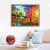 DIY diamentowe hafty obraz scenerii dżetów 5D diamentowe malowanie jesienny krajobraz ręcznie robiony prezent