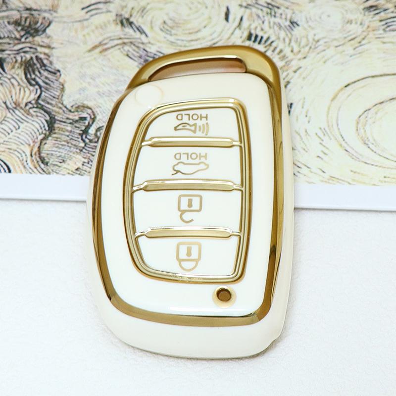 TPU Car Remote Key Case Cover Shell Fob For Hyundai Tucson Santa Fe Rena Sonata Elantra Creta Ix35 Ix45 I10 I30 I40 Accessories