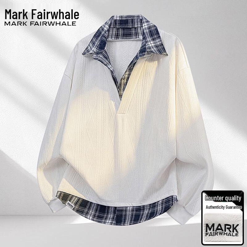 

Mark Fairwhale Men s Faux Layer Long-Sleeve Polo Tee XL
