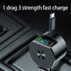 Portable Car Charger with Extendable Cord Support PD30W Quick Charging 12V-24V Wide Voltages Compatibility for Phones