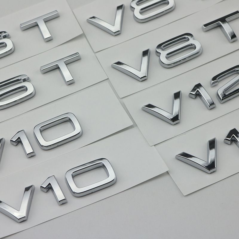 V6T V8T leaf label V10V12 side label A4LA5A6LA7Q3Q6Q7 car logo Q5A8L displacement car sticker
