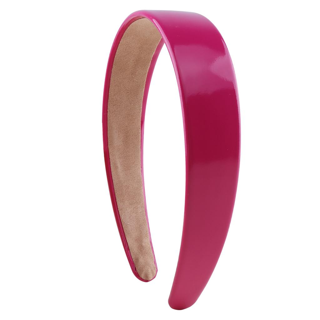 Women's PU Leather Headband 3cm Wide Non-Slip Fashion Hair Accessories for Kids and Girls Children Party Headwear Hairbands