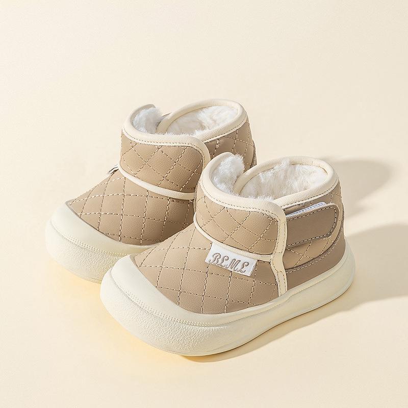 

Warm Winter Cotton Non-Slip Shoes for 1-3.5 Year Old Boys & Girls Size 19: Insole 13.8cm, Foot 13.3cm хакі