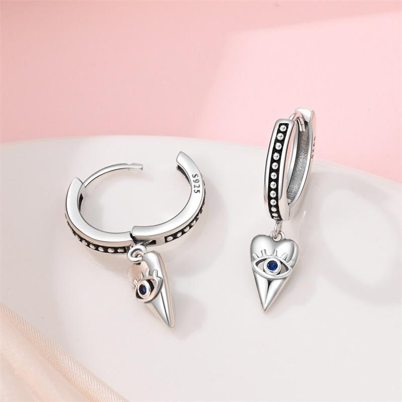 Classic Copper Color Simple Double Round Circle Black Zircon Ear Clip Pave Setting CZ Hoop Earrings for Women & Men Zircon Gift