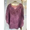 Top da Donna Stile Vacanza Cotone Stile Straniero Lavorazione a Maglia Intrecciata Ricamo in Pizzo Scollo a V Ampio e Morbido Camicetta Parasole