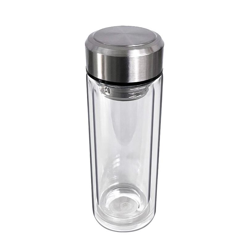 Jingdong Zhizao 360ml Double-Layer High Borosilicate Glass Tea Cup