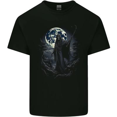 Mystical Grim Reaper Skull Kids T-Shirt Childrens