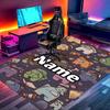 Custom Name Personalized Among Us Print Carpet, Versatile Home Decor Rug, for Playroom, Apartment, Balcony, Entryway, Hallway Gift