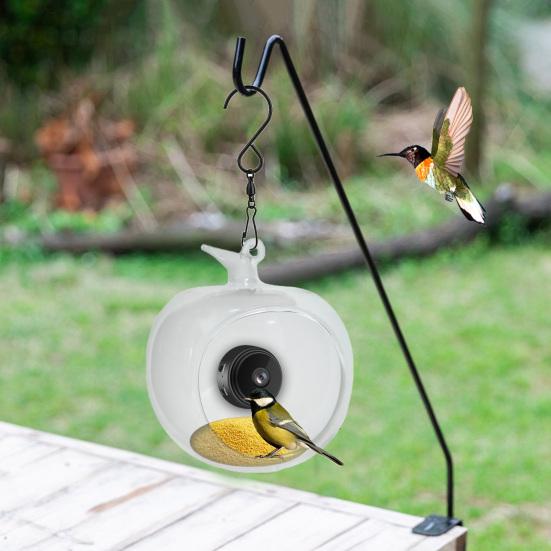 

Smart Bird Feeder with 1080P Video Camera for Close-up Shots WiFi Connection Outdoor Garden Window Bird Behavior Observation Live Streaming Feeder