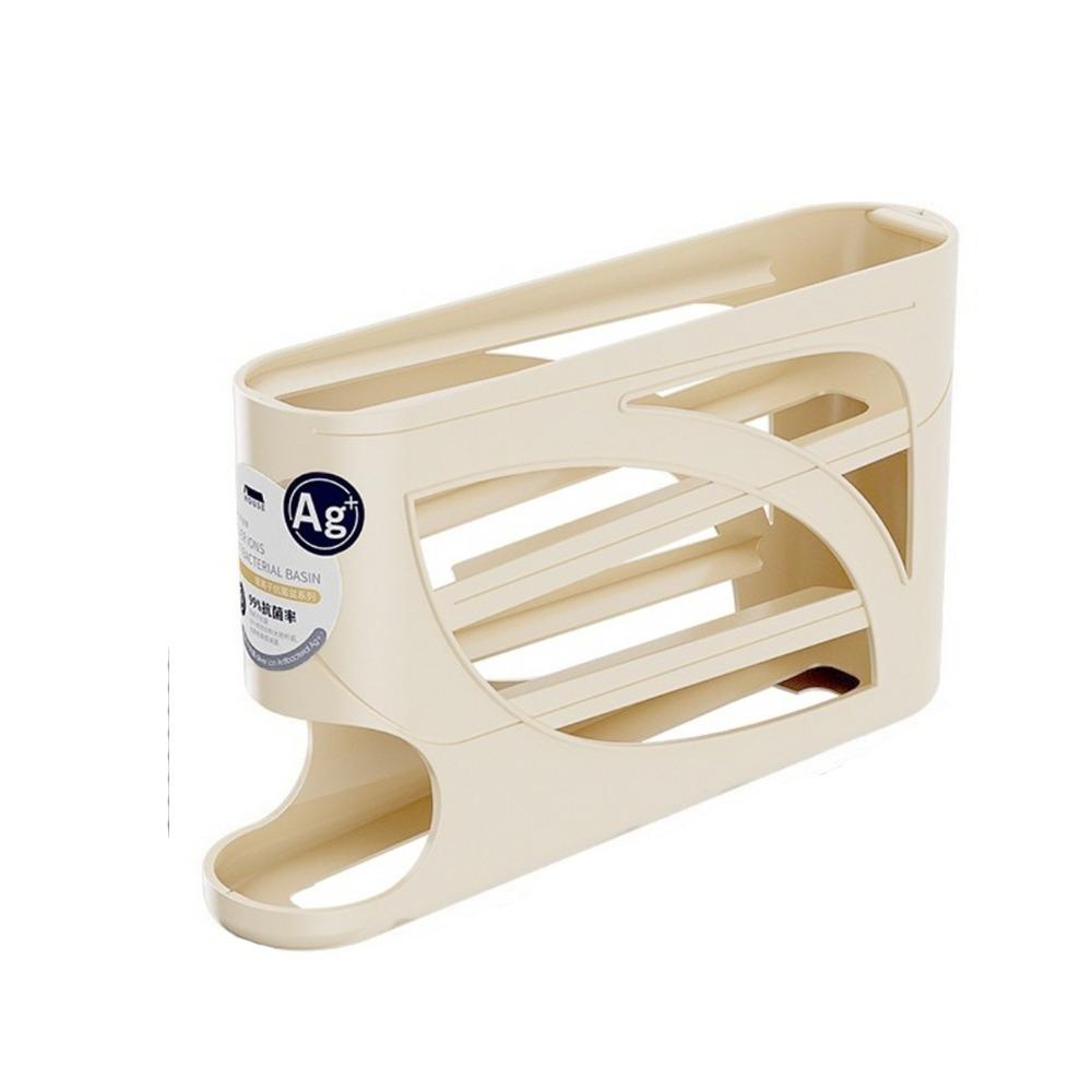 Frischhalte 4-stöckiger automatischer rollender Eierständer Kunststoff-Eierhalter Kühlschrank