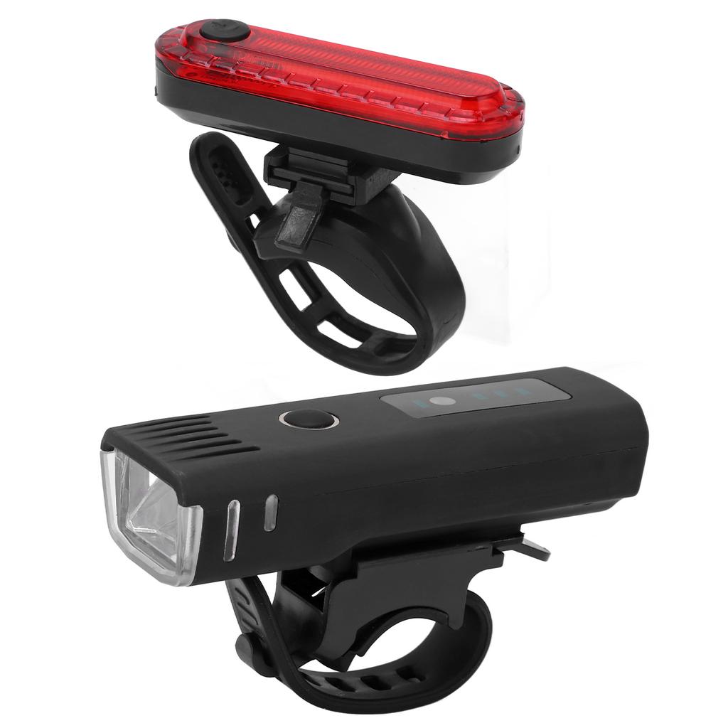 USB nabíjecí světlo na kolo Hliníková slitina Výrazné přední světlo na kolo Zadní světlo Výstražné světlo Vybavení pro noční jízdu venku