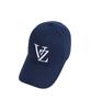 Bajal Monogram Big Logo Oversized Buckle Cap Navy