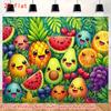 2D flat surface 1 piece Featuring a tropical fruit theme Suitable for photography