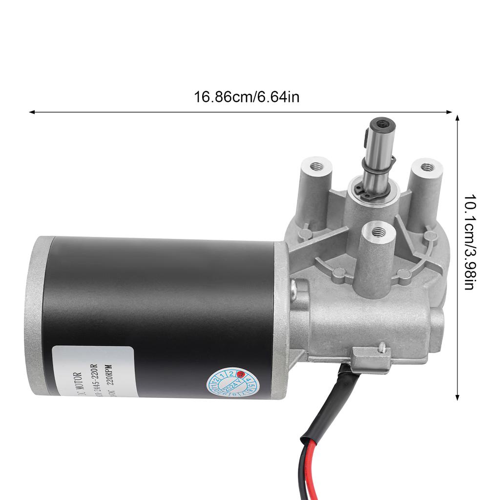 Motor durabil cu viteză variabilă, Putere 45W, 160±20 RPM, Reducție de viteză încorporată, Control înainte/înapoi, Tensiune joasă, Ușor de utilizat