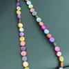 1String, Handmade Round Beads, 6×6mm, 8×8mm, Colourful Natural Shells Loose Spacer Beads for Jewelry Making DIY Necklace Bracelet Accessories, 38cm